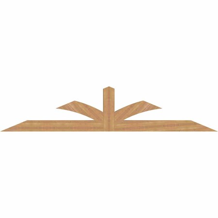 Ekena Millwork Richland Timber Gable Bracket, Western Red Cedar, 108"W x 22"H x 5 1/2"D x 5 1/2"F, 5/12 Pitch GBW108X22X0606RIC00SWR